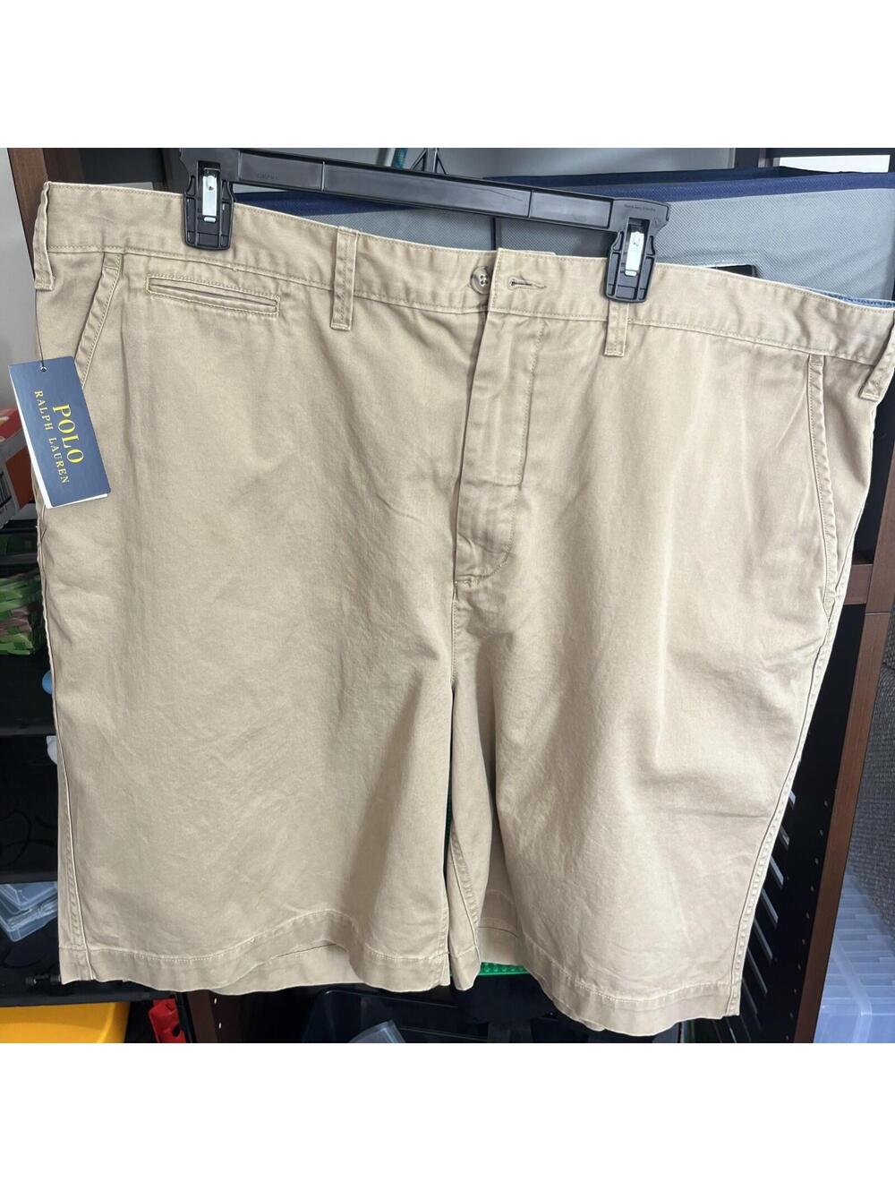NEW! Polo Ralph Lauren Men's Relaxed Fit Men's 10" Shorts Waist 42 $89.50 Khaki